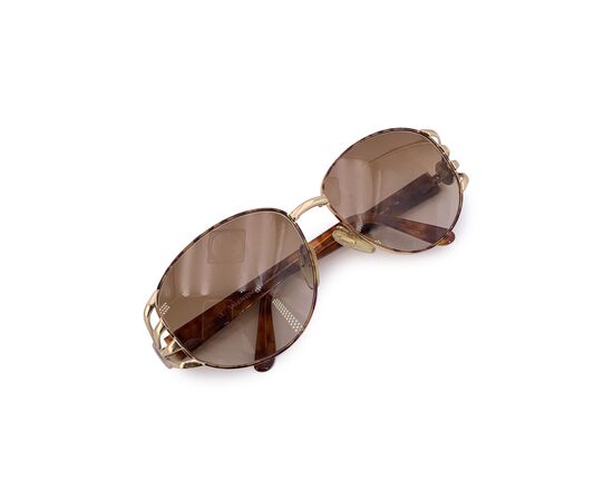 VALENTINO GARAVANI Occhiali da Sole Vintage in Metallo Col. Oro