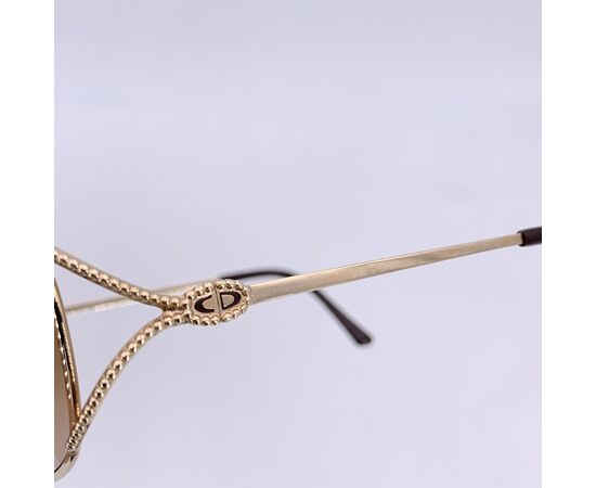 DIOR Occhiali da Sole Vintage in Metallo Col. Oro