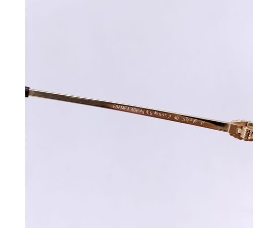 DIOR Occhiali da Sole Vintage in Metallo Col. Oro