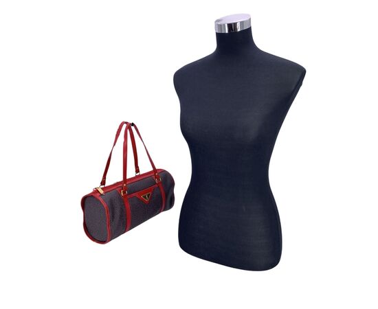 YVES SAINT LAURENT Borsa a Mano in Tela Col. Grigio M