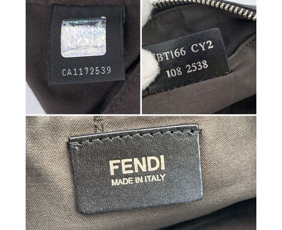 FENDI Borsa a Tracolla in Tela Col. Nero FF S