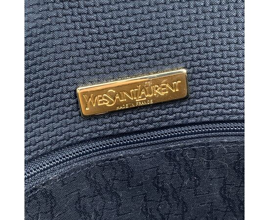 YVES SAINT LAURENT Borsa a Tracolla Vintage in Tela Col. Nero S