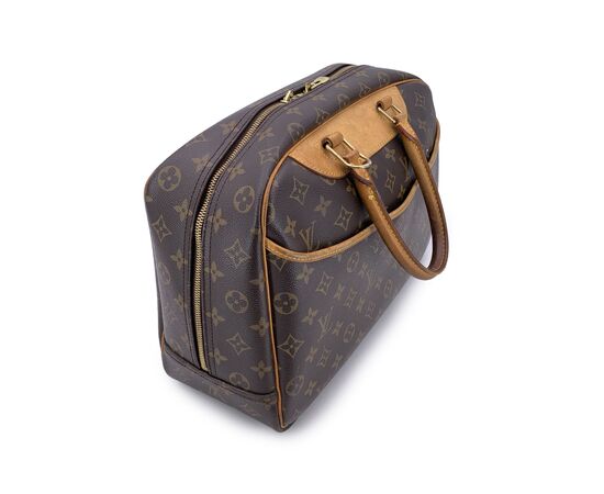 LOUIS VUITTON Borsa a Mano Vintage in Tela Col. Marrone Deauville M