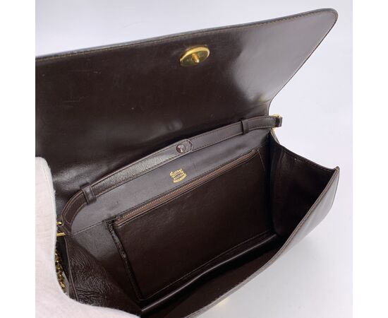 GUCCI Borsa a Tracolla Vintage in Pelle Col. Marrone S