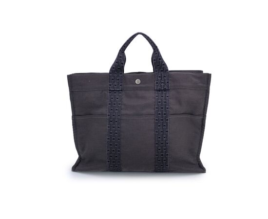 HERMES Borsa Shopper in Tela Col. Grigio Herline M