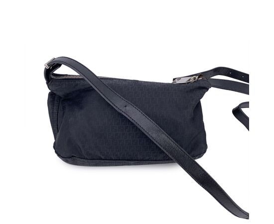 FENDI Borsa a Tracolla in Tela Col. Nero FF S