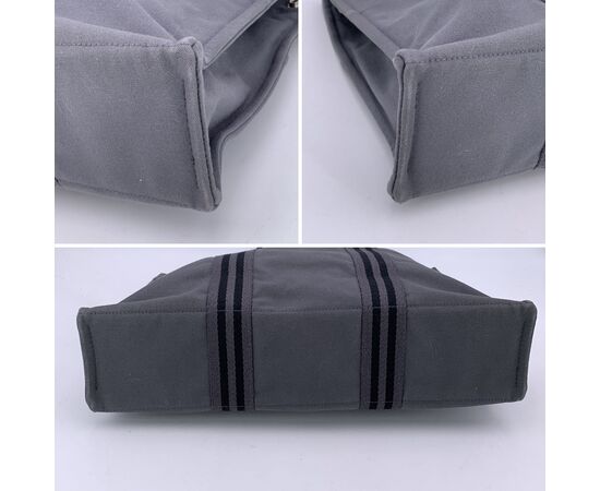 HERMES Borsa Shopper in Cotone Col. Grigio Fourre-Tout M