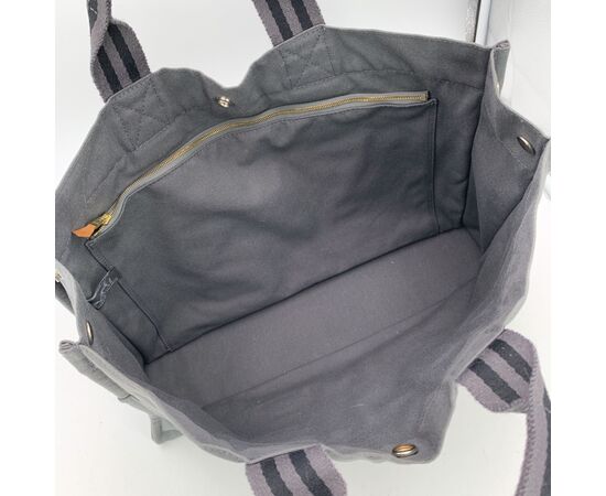 HERMES Borsa Shopper in Cotone Col. Grigio Fourre-Tout M