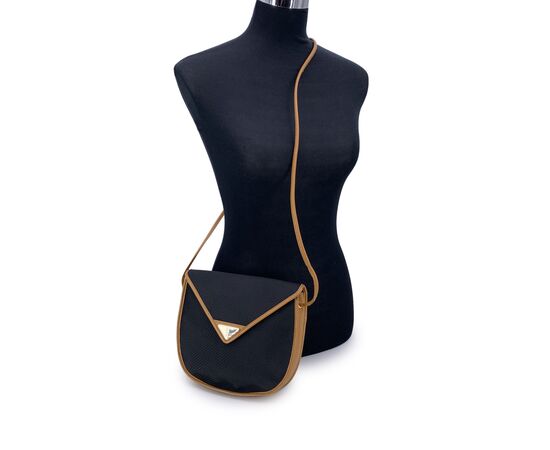 YVES SAINT LAURENT Borsa a Tracolla Vintage in Tela Col. Nero S