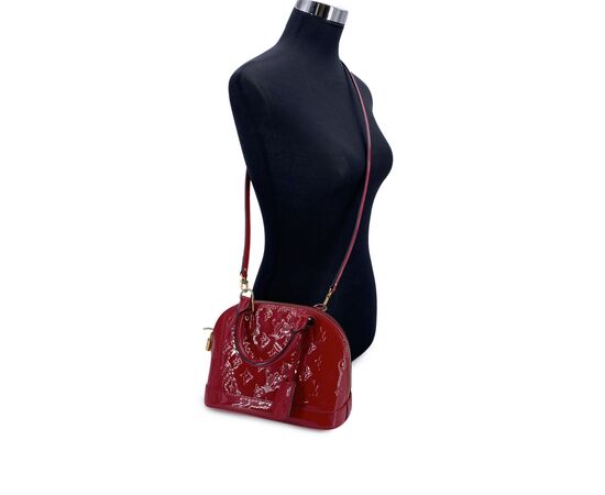 LOUIS VUITTON Borsa a Mano in Pelle Lucida Col. Rosso Alma BB S