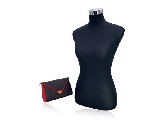 YVES SAINT LAURENT Pochette Vintage in Plastica Col. Grigio - S