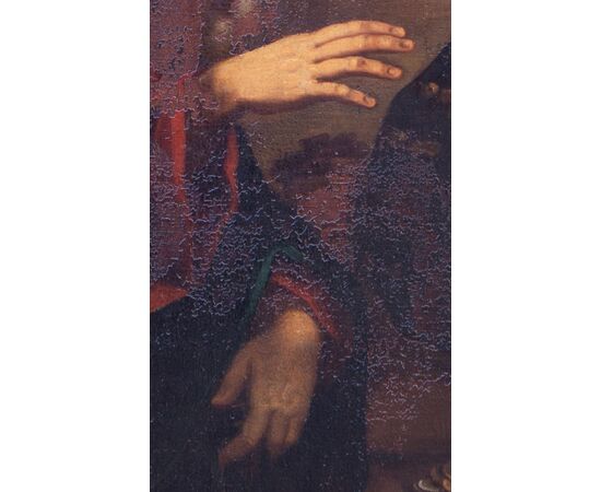 Vocazione di San Matteo - Caravaggesco del'600 - olio su tela