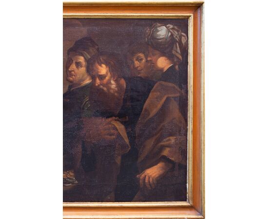 Vocazione di San Matteo - Caravaggesco del'600 - olio su tela