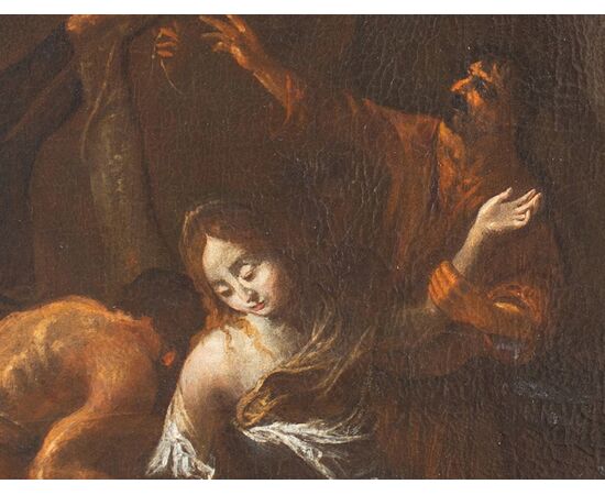 Martirio di Santa - Giovanni Claret (Bruxelles?, 1599 – Savigliano, 2 ottobre 1679) - olio su tela firmato