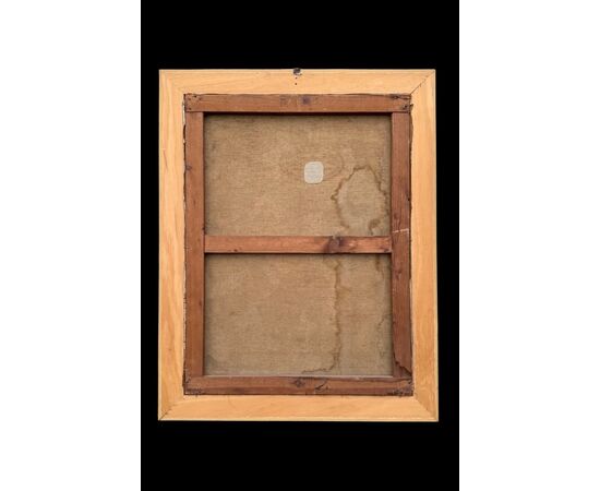 Oil painting on canvas depicting flowers. Signed.