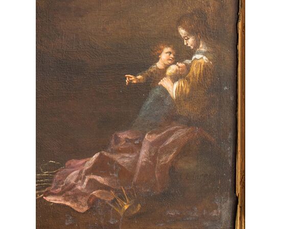 Martirio di Santa - Giovanni Claret (Bruxelles?, 1599 – Savigliano, 2 ottobre 1679) - olio su tela firmato