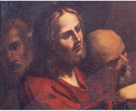 Vocazione di San Matteo - Caravaggesco del'600 - olio su tela