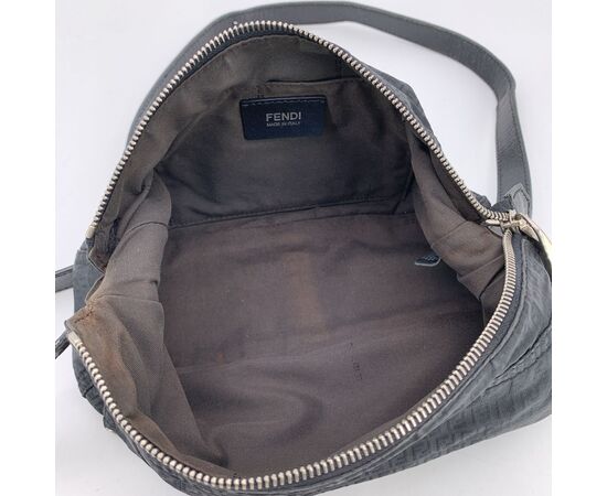 FENDI Borsa a Tracolla in Tela Col. Nero FF S