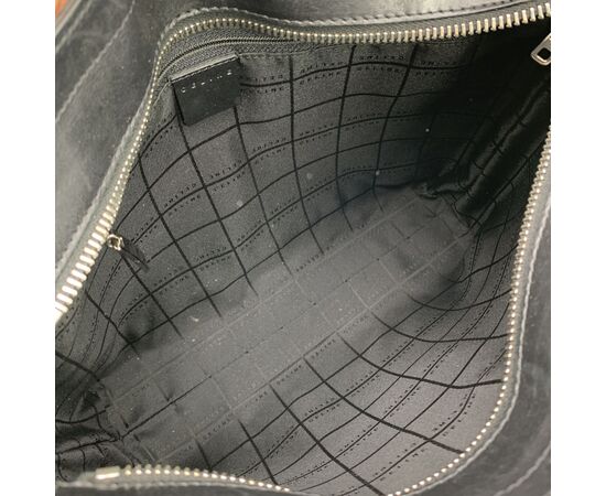 CELINE Borsa a Tracolla Vintage in Cotone Col. Nero M