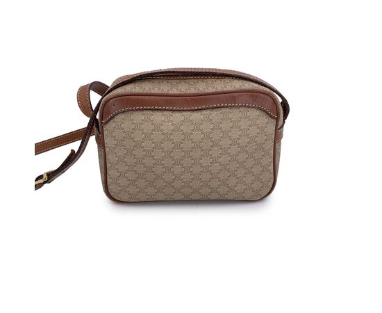 CELINE Borsa a Tracolla Vintage in Tela Col. Beige Macadam S
