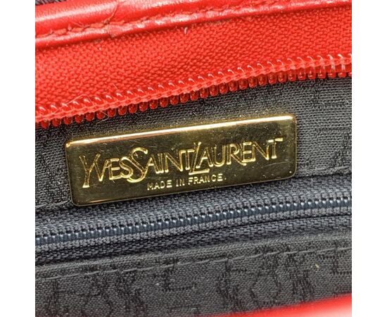 YVES SAINT LAURENT Pochette Vintage in Plastica Col. Grigio - S