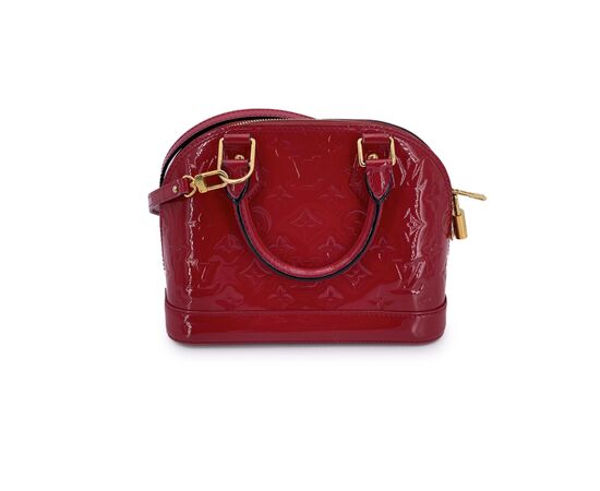 LOUIS VUITTON Borsa a Mano in Pelle Lucida Col. Rosso Alma BB S