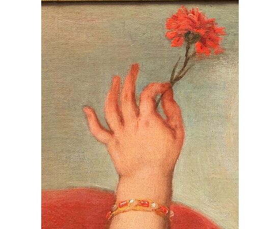 Scena mitologica Zeus e Giunone  - Primo '700 Veneto - olio su tela