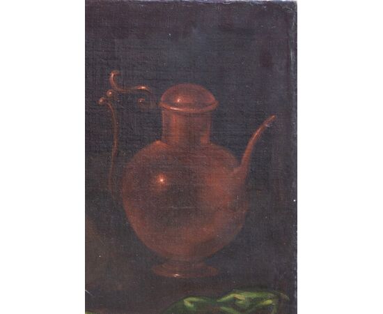 Natura morta - Carlo Magini (Fano, 16 settembre 1720 – Fano, 3 luglio 1806) XVIII secolo - Scheda prof.Agresti - Olio su tela