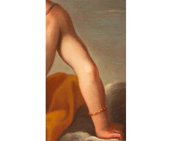 Scena mitologica Zeus e Giunone  - Primo '700 Veneto - olio su tela