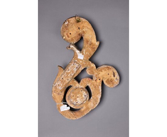 Antico fregio in legno dorato - O/7347 -