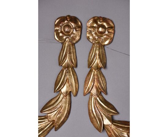 Coppia di antichi fregi a ghirlanda - O/2799 -