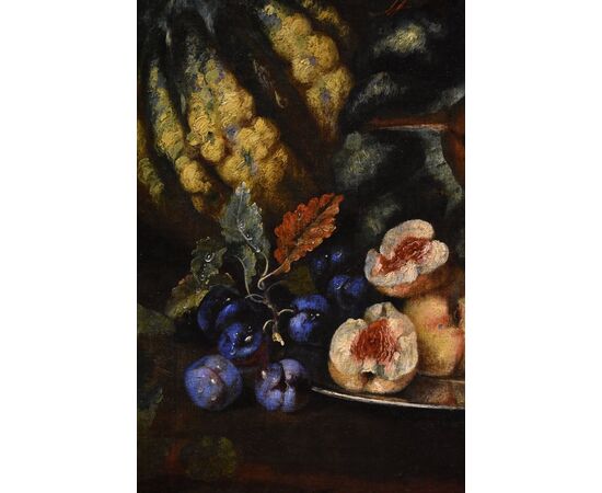 Still life of fruit with green woodpecker, attributed to Franz Werner Von Tamm (Hamburg 1658-Vienna 1754)