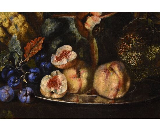 Still life of fruit with green woodpecker, attributed to Franz Werner Von Tamm (Hamburg 1658-Vienna 1754)