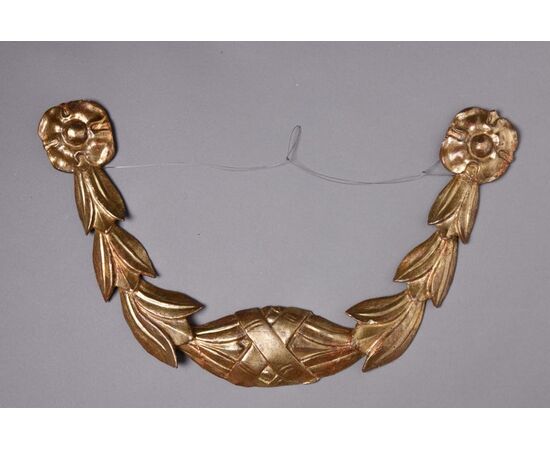 Coppia di antichi fregi a ghirlanda - O/2799 -