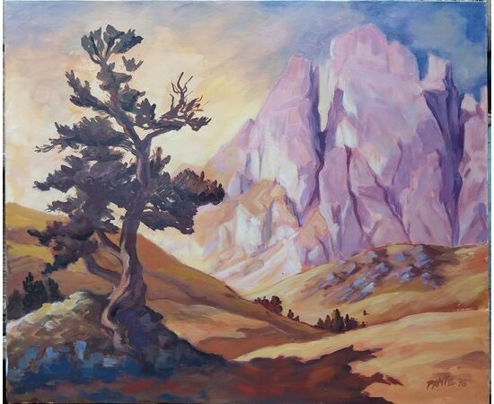 Grande e piccola fermeda , gruppo delle Odle  dolomiti