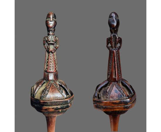 Rara conocchia antropomorfa calabrese