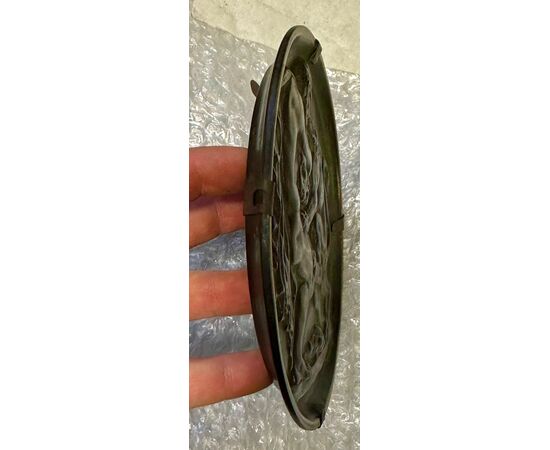 Bronze Medallion – Hercules and the Nemean Lion (Bas-Relief) Late 19th – early 20th Century