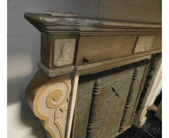 chm576 marble fireplace, epoch 800, cm160 larg. xh 127     