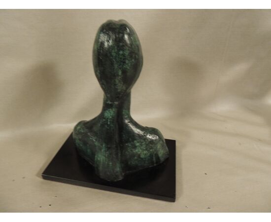 lacquered bronze, &#39;Irene&#39; by Francesco Messina, cm h 23     