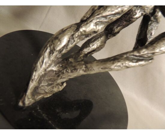 silver sculpture, &#39;Trophy of Peace&#39; by Laura Cretara     