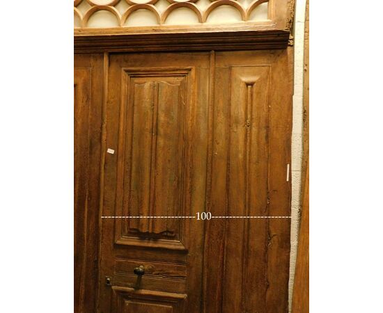 ptci455 door in oak, maximum size 143 cm xh 205 53 grating     