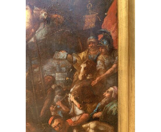 Tuscan master (17th century) - Raising of the cross.