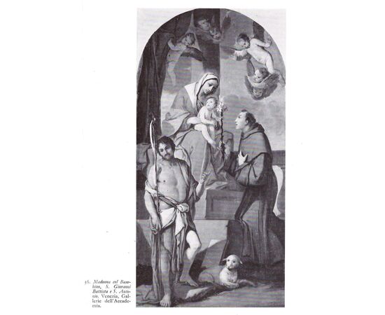 Giulio Carpioni (Venice 1613 - Vicenza 1678) - Madonna and Child with Saints Joseph, Francis, Dominic and Anthony of Padua.