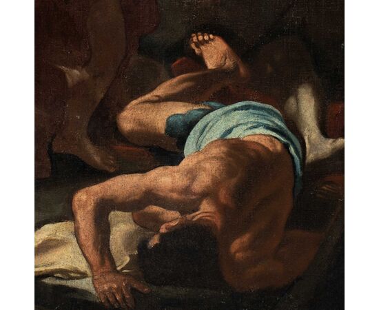 Francesco Solimena (Canale di Serino 1657 - Barra 1747) bottega di - Allegoria dell’America.