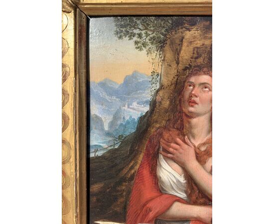 Tiziano Vecellio (Pieve di Cadore 1488 - Venezia 1576) seguace di - Maddalena penitente.