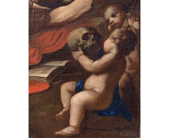 Pittore caravaggesco (XVII sec.) - San Girolamo.