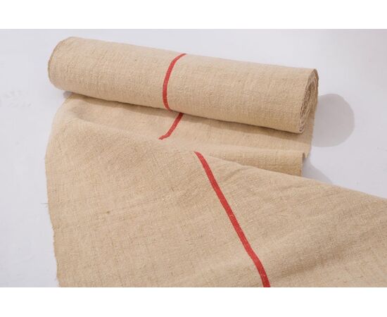 Roll of antique French fabric for upholstery - T/219-1