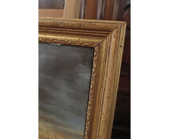 PAINTING WITH SEASCAPE AND TEMPEST, LATE 18TH CENTURY