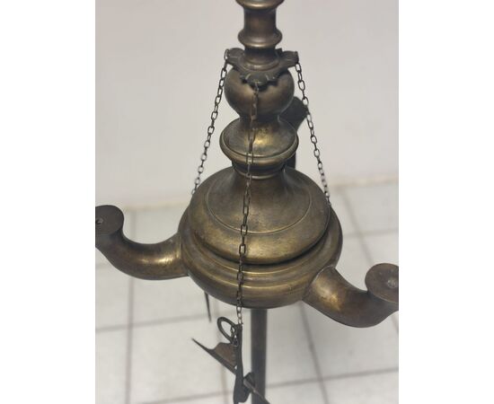 Florentine bronze floor lamp, H 180 cm. Early 19th century. Height 180 cm