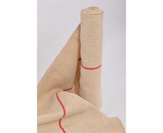 Roll of antique French fabric for upholstery - T/219-1